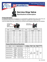 Service Stop Valve